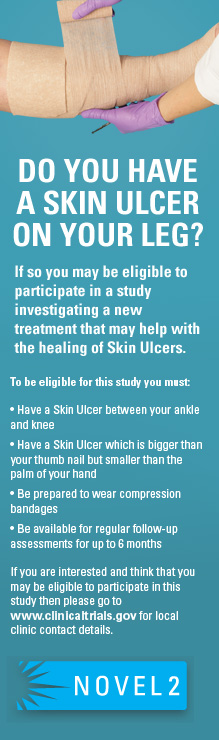 Do you have a skin ulcer on your leg?